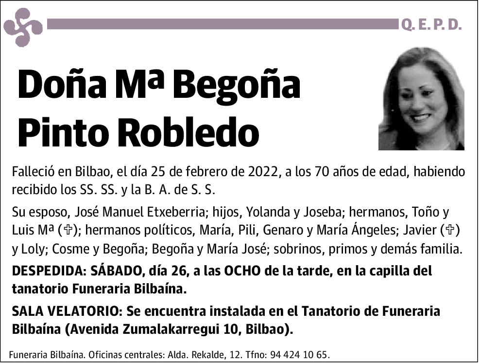 María Begoña Pinto Robledo