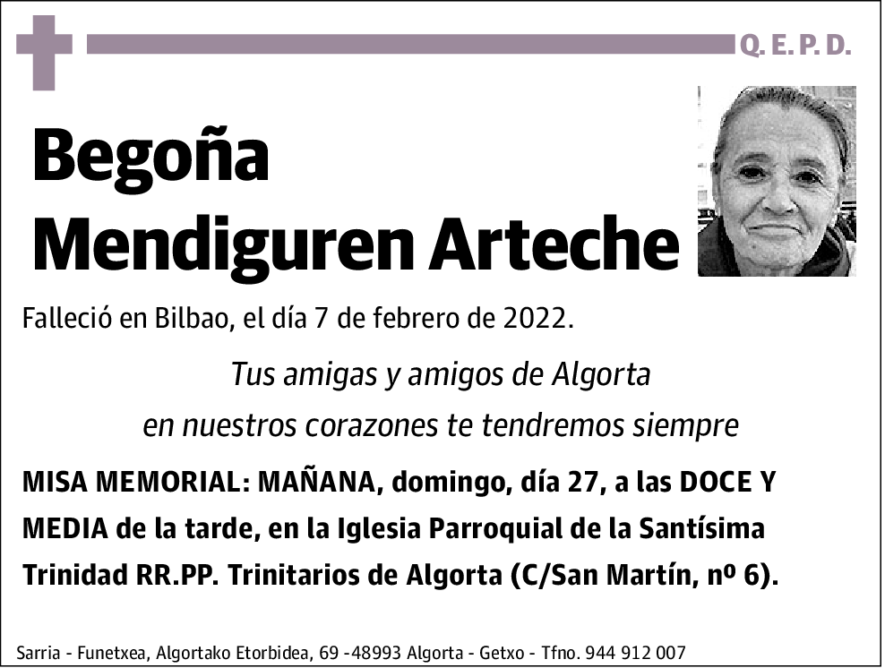 Begoña Mendiguren Arteche