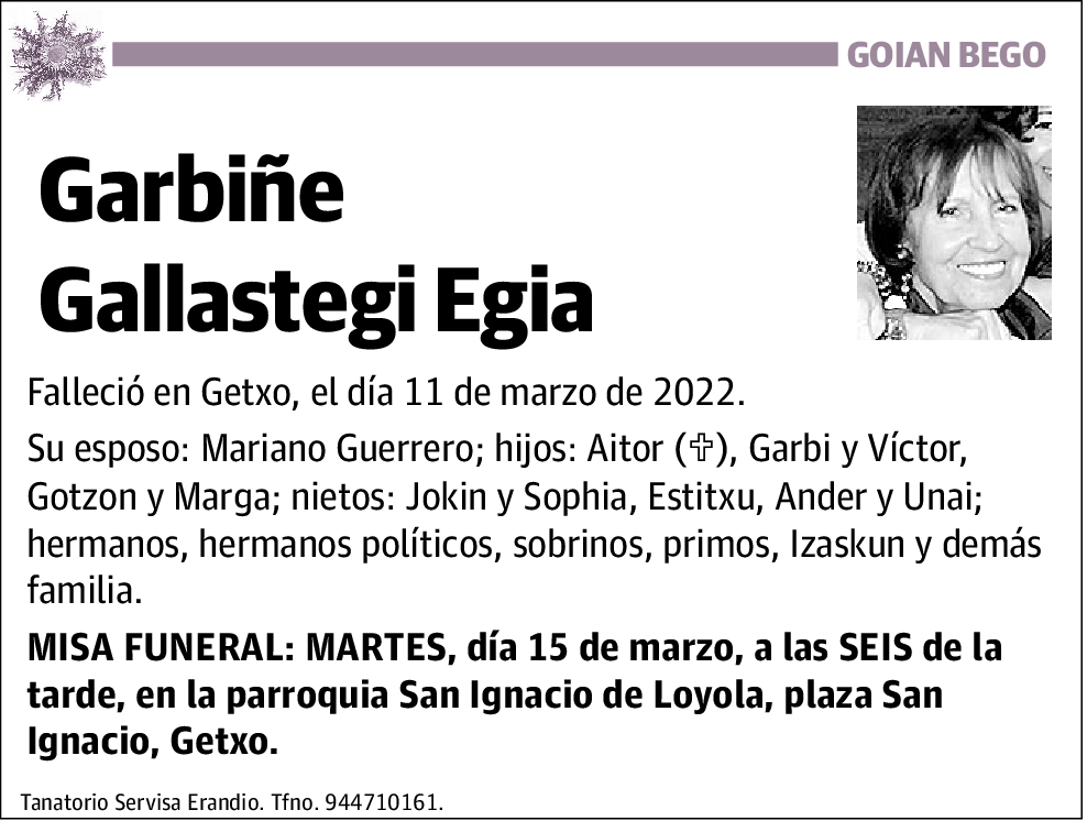 Garbiñe Gallastegi Egia