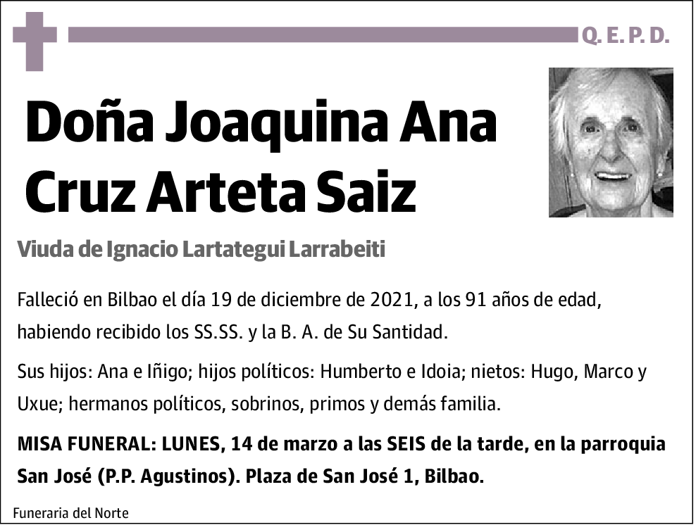 Joaquina Ana Cruz Arteta