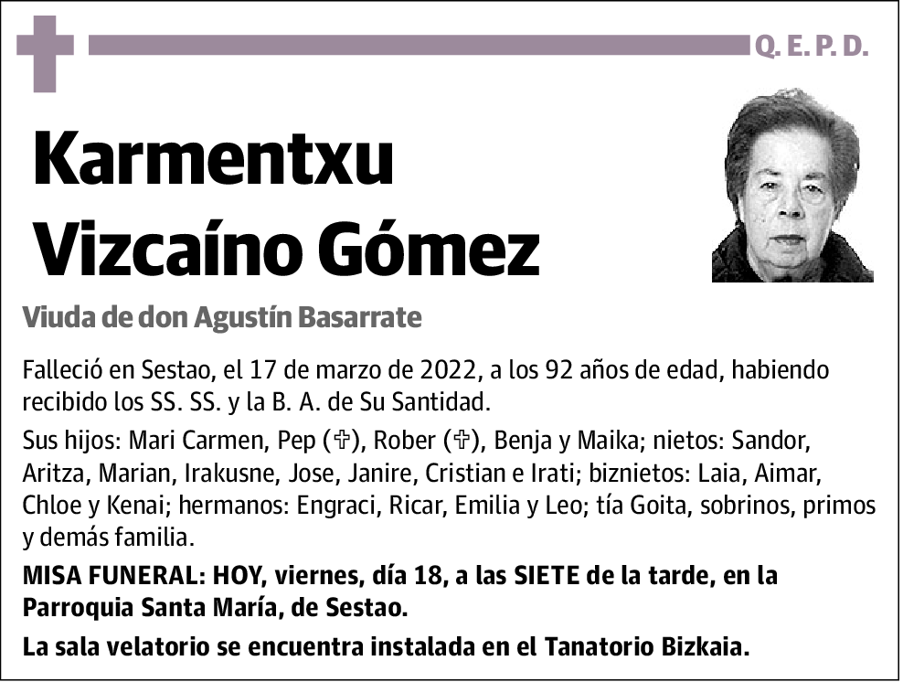 Karmentxu Vizcaino Gómez