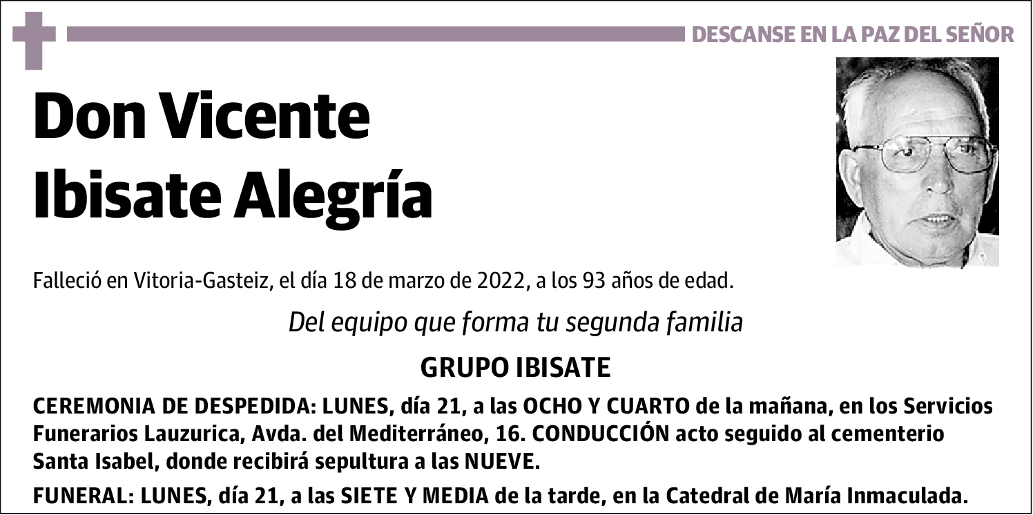 Vicente Ibisate Alegría