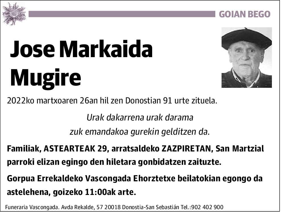 Jose Markaida Mugire