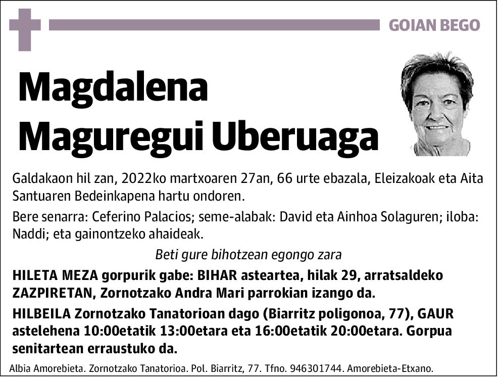 Magdalena Maguregui Uberuaga