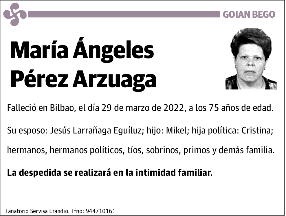María Ángeles Pérez Arzuaga