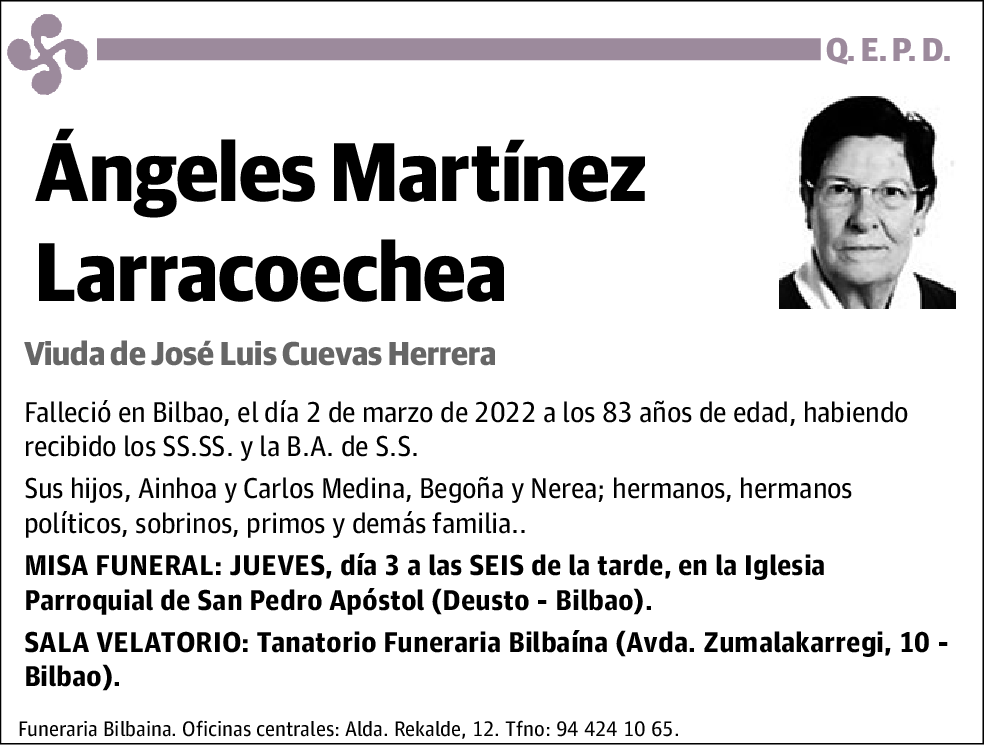 Ángeles Martinez Larracoechea