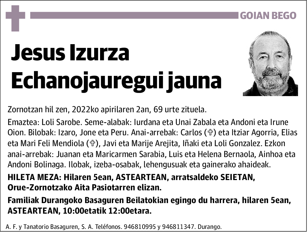 Jesus Izurza Echanojauregui