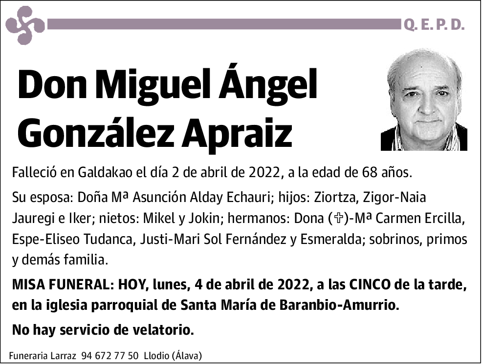 Miguel Ángel González Apraiz