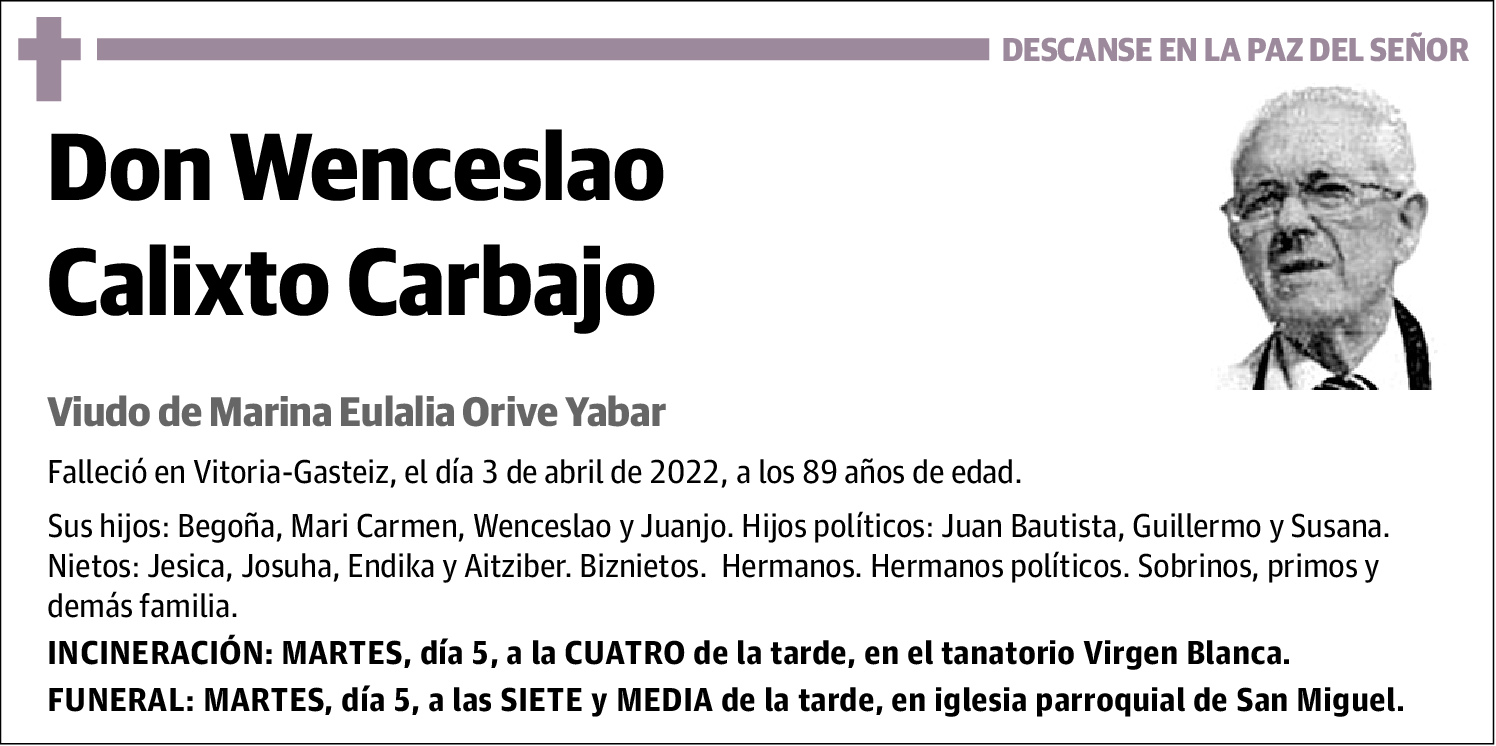 Wenceslao Calixto Carbajo