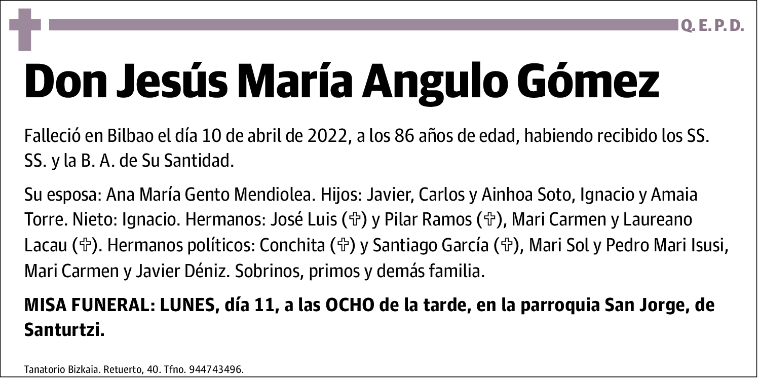 Jesús María Angulo Gómez