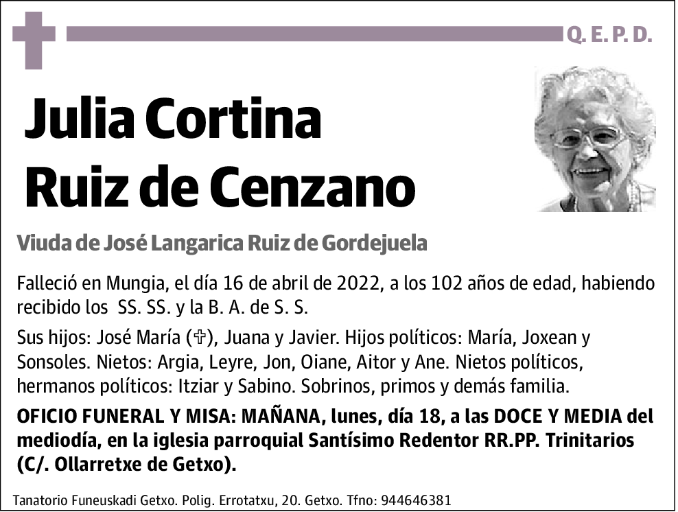 Julia Cortina Ruiz de Cenzano