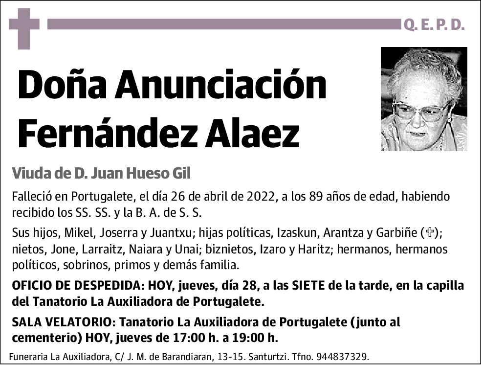 Anunciación Fernández Alaez