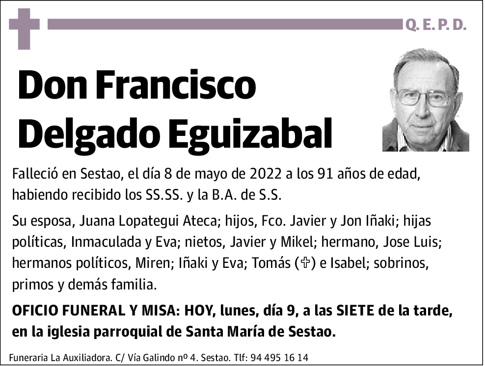 Francisco Delgado Eguizabal