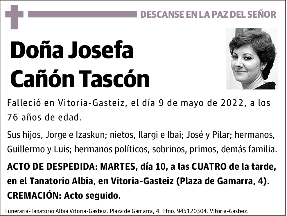 Josefa Cañón Tascón