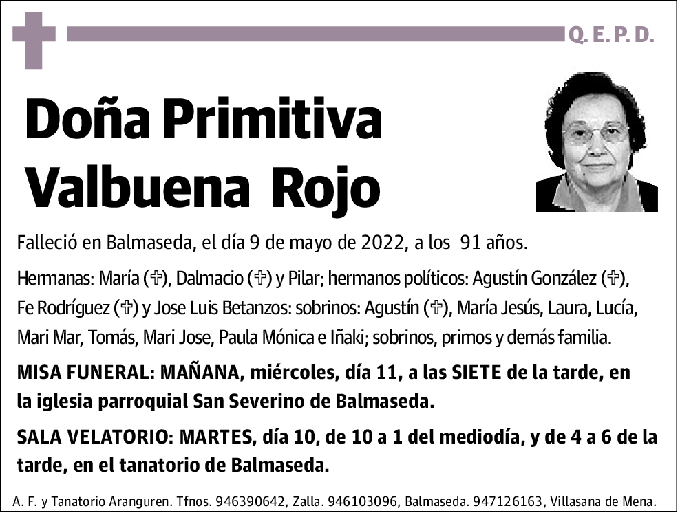 Primitiva Valbuena Rojo