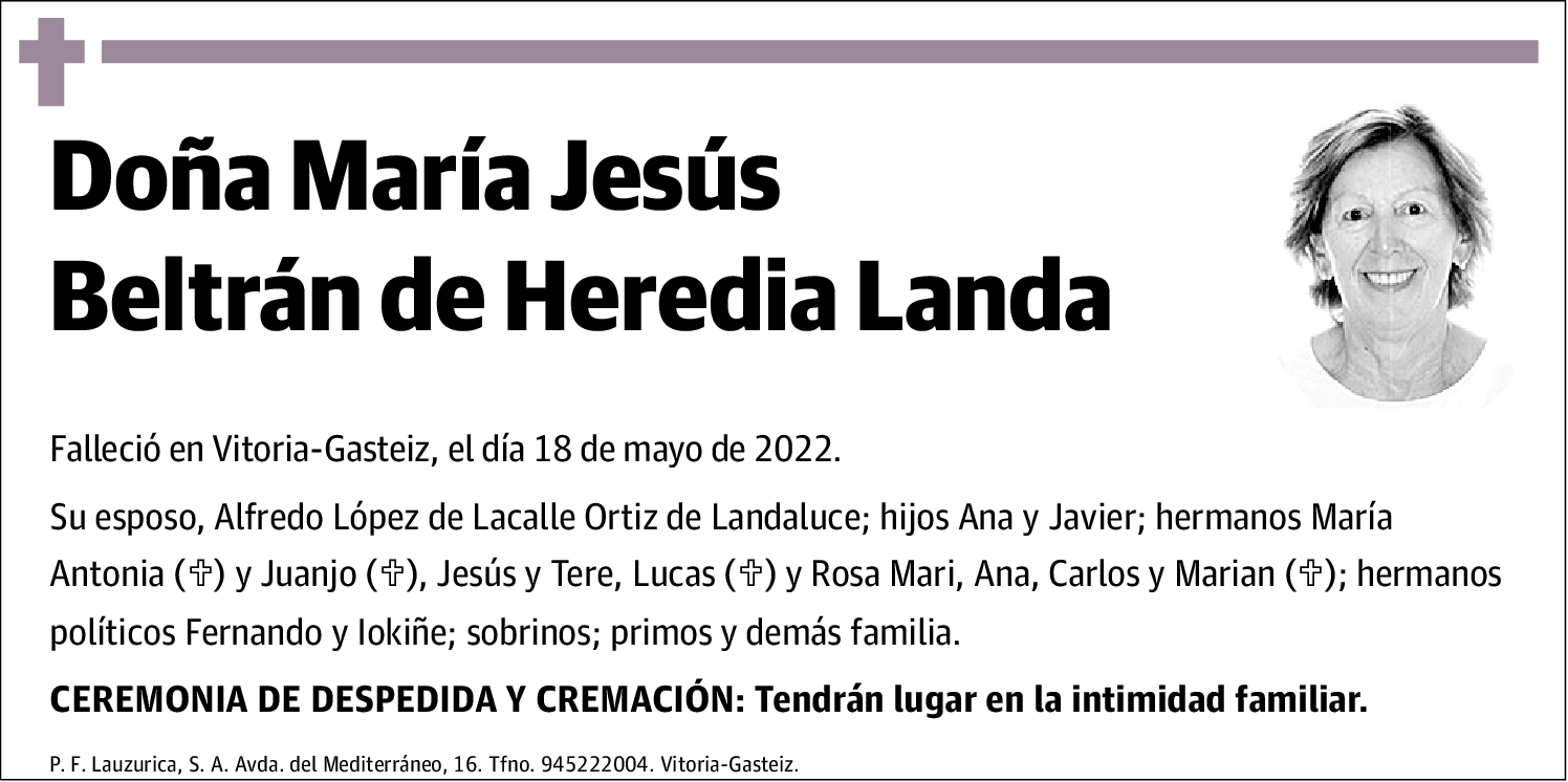 María Jesús Beltrán De Heredia Landa