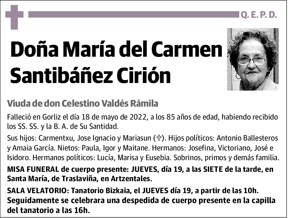 María del Carmen Santibáñez Cirión