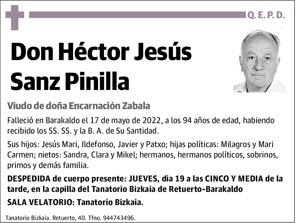Héctor Jesús Sanz Pinilla
