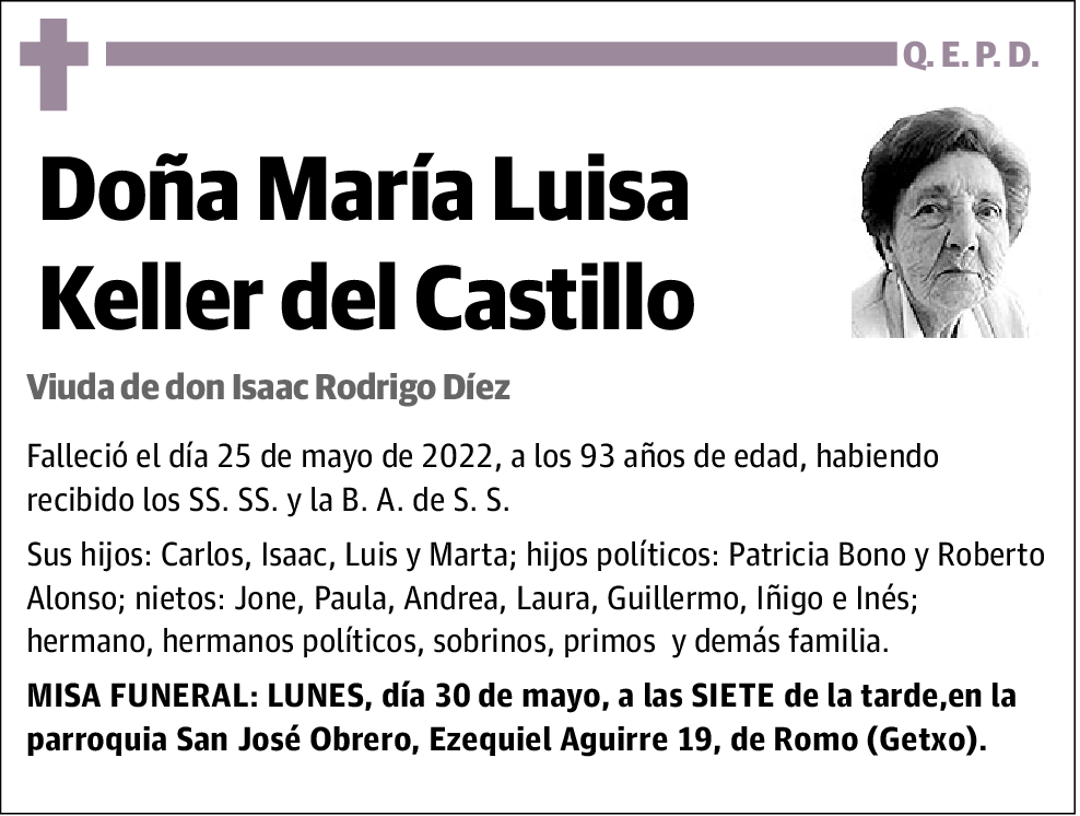 María Luisa Keller del Castillo