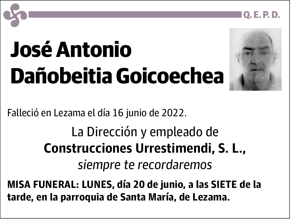 Jose Antonio Dañobeitia Goicoechea