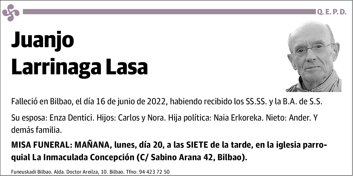 Juanjo Larrinaga Lasa