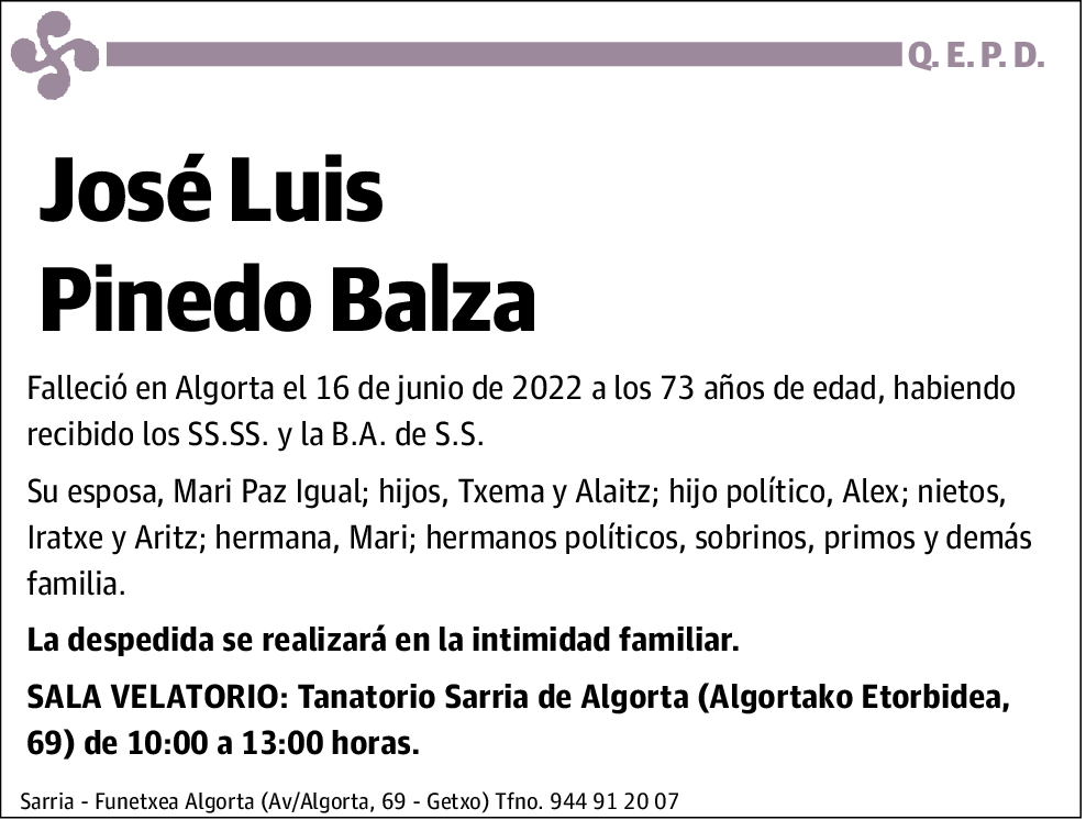 José Luis Pinedo Balza