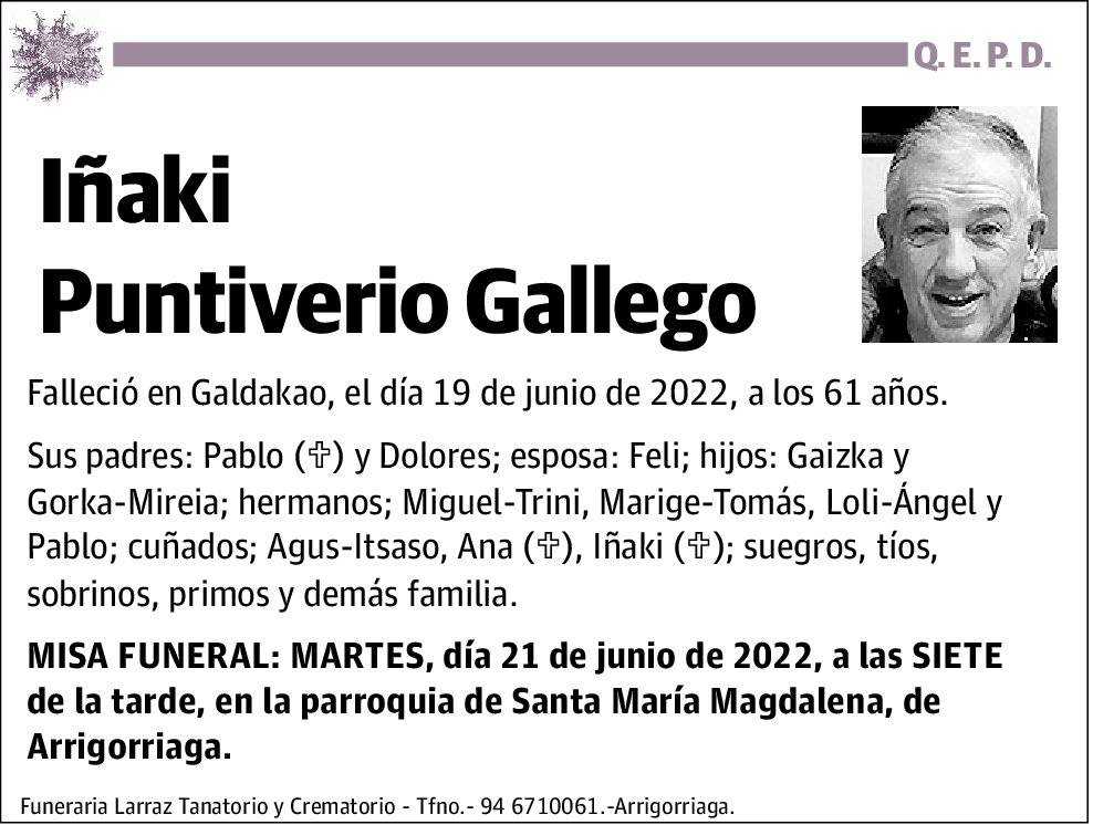 Iñaki Puntiverio Gallego