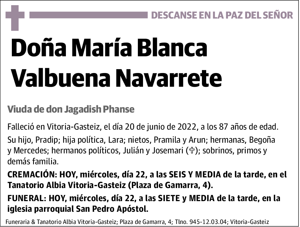 María Blanca Valbuena Navarrete