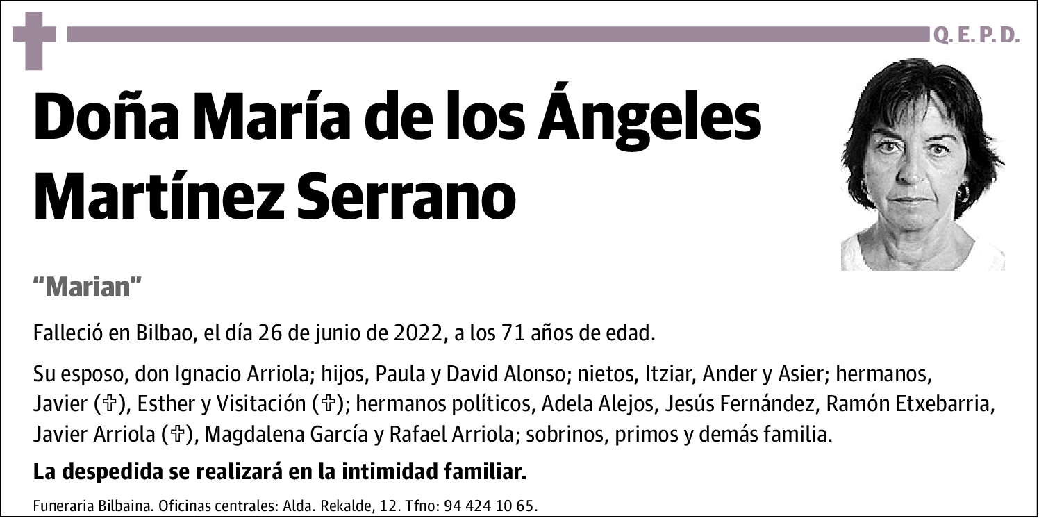 María de los Ángeles Martínez Serrano