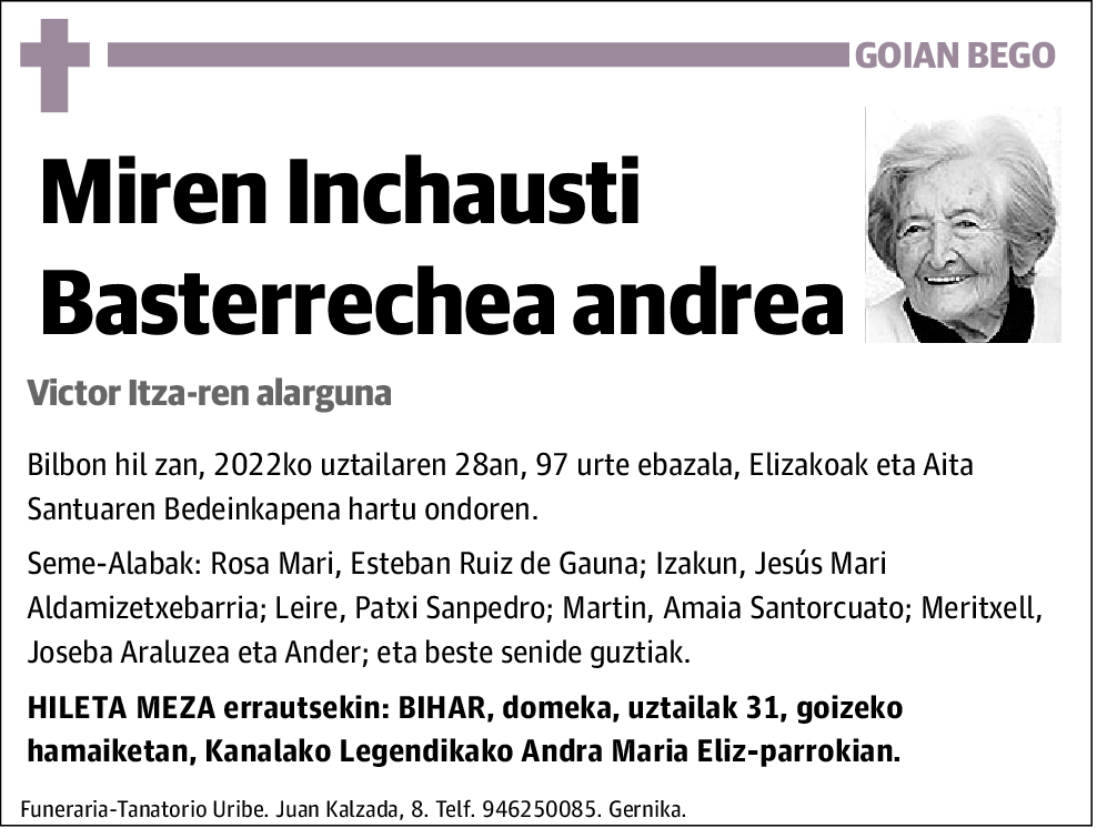 Miren Inchausti Basterrechea