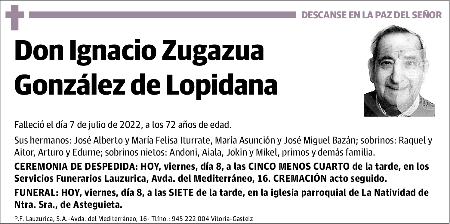 Ignacio Zugazua González de Lopidana