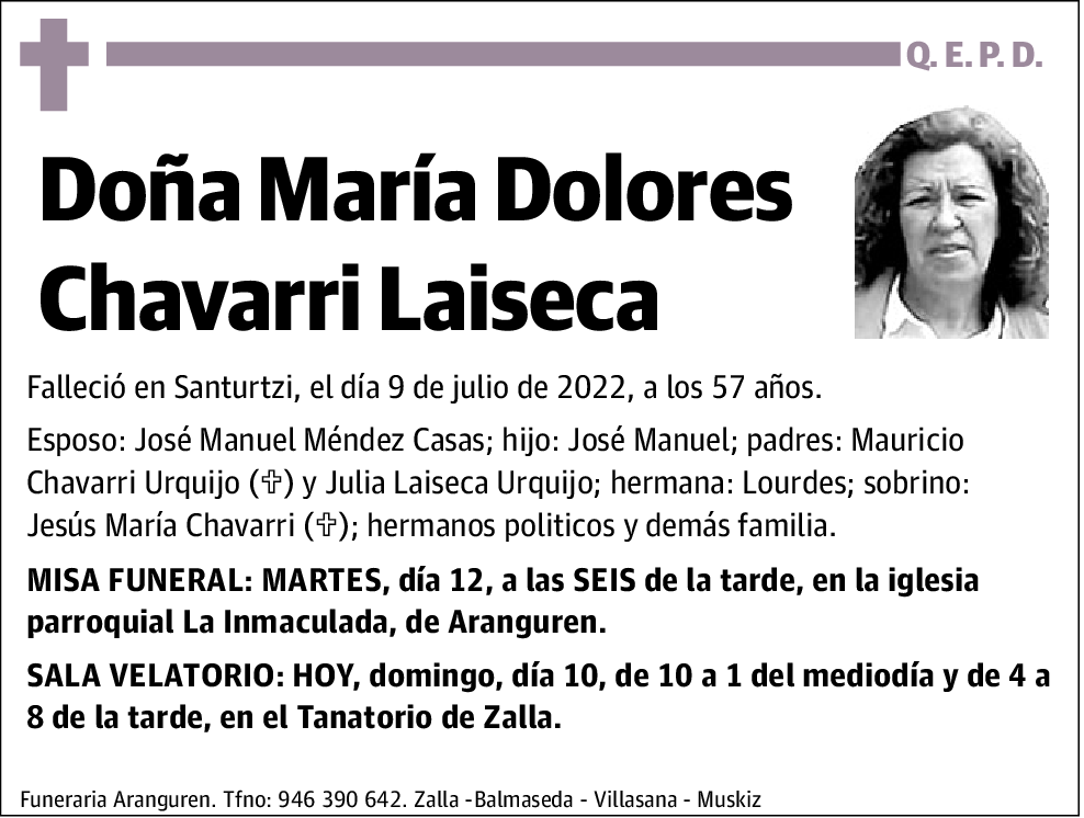 María Dolores Chavarri Laiseca