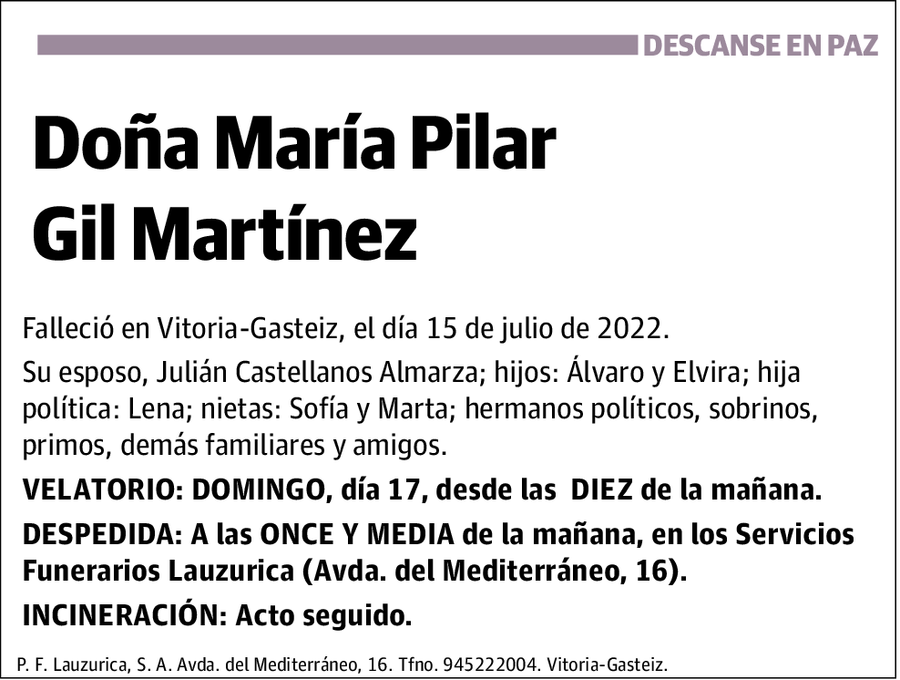 María Pilar Gil Martínez