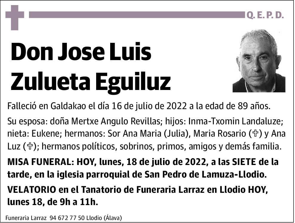 Jose Luis Zulueta Eguiluz