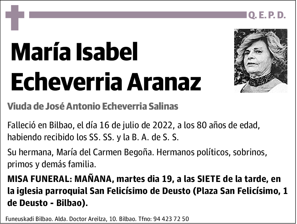 María Isabel Echeverria Aranaz