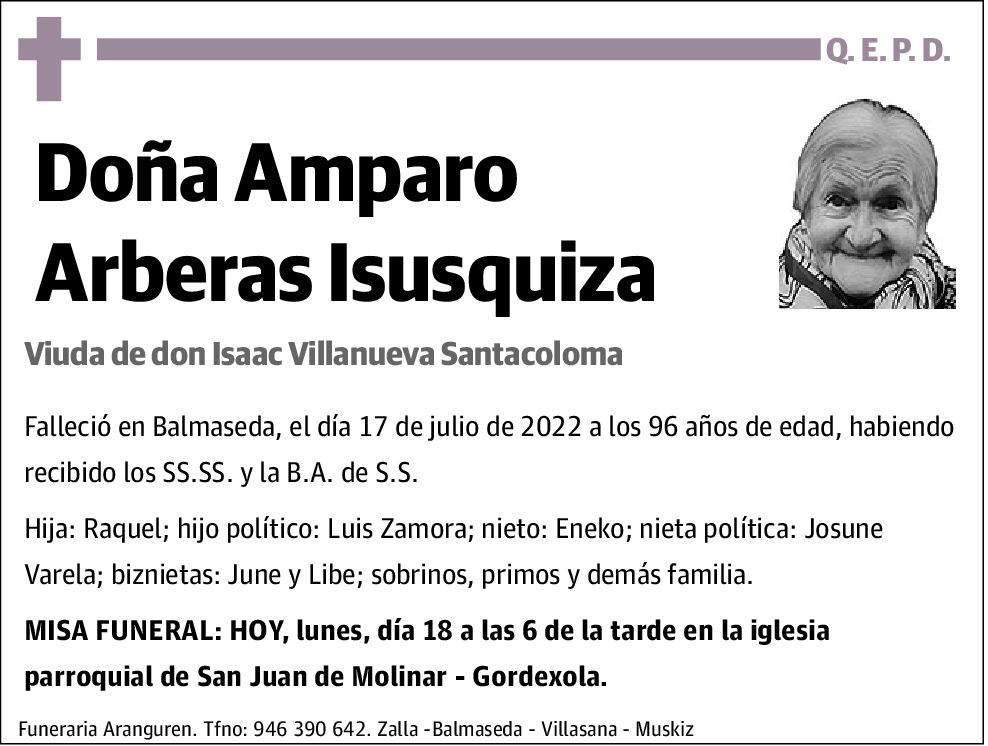 Amparo Arberas Isusquiza
