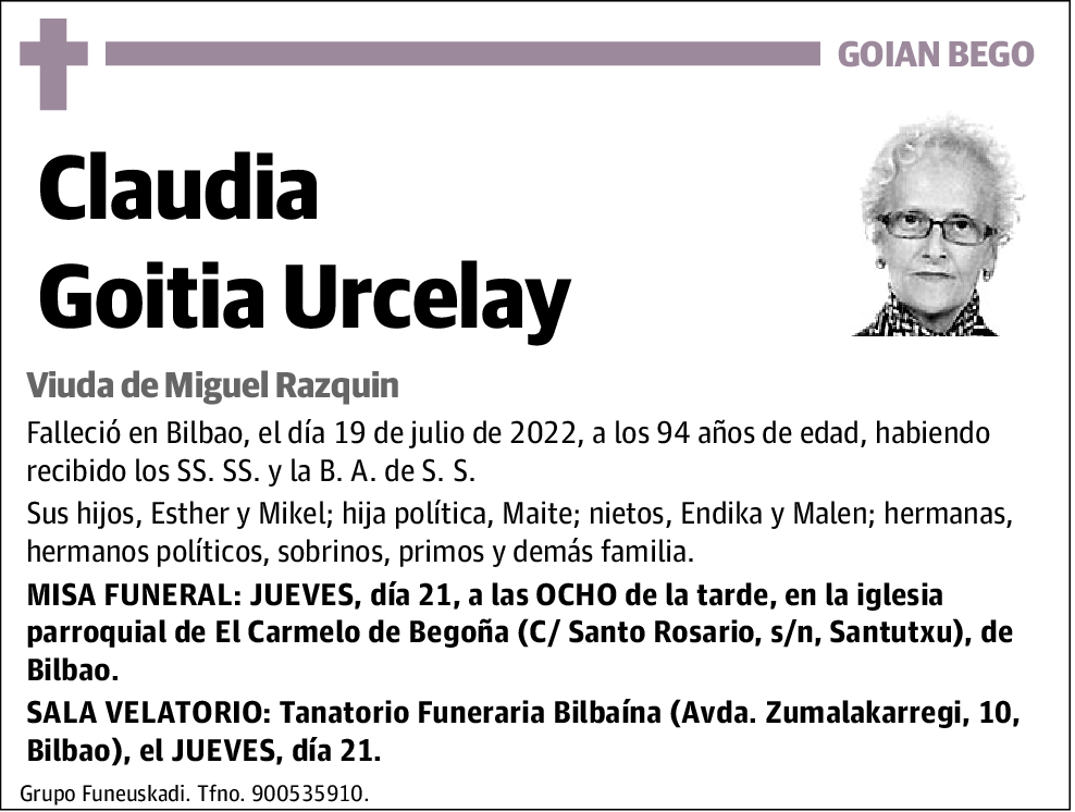 Claudia Goitia Urcelay