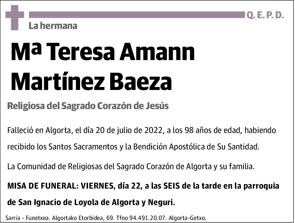 María Teresa Amann Martínez Baeza