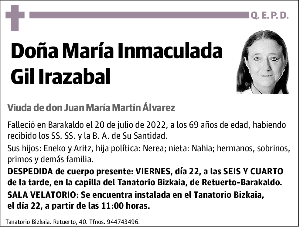 María Inmaculada Gil Irazabal