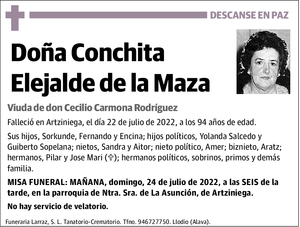 Conchita Elejalde de la Maza