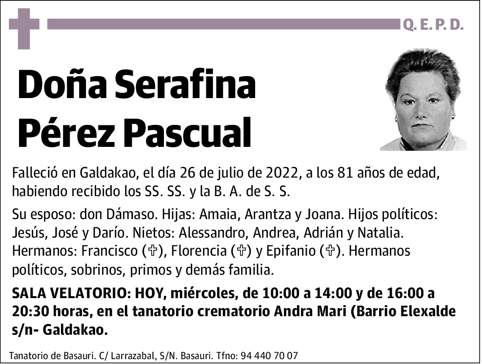 Serafina Pérez Pascual