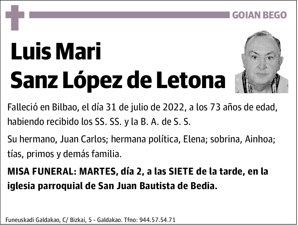 Luis Mari Sanz López de Letona