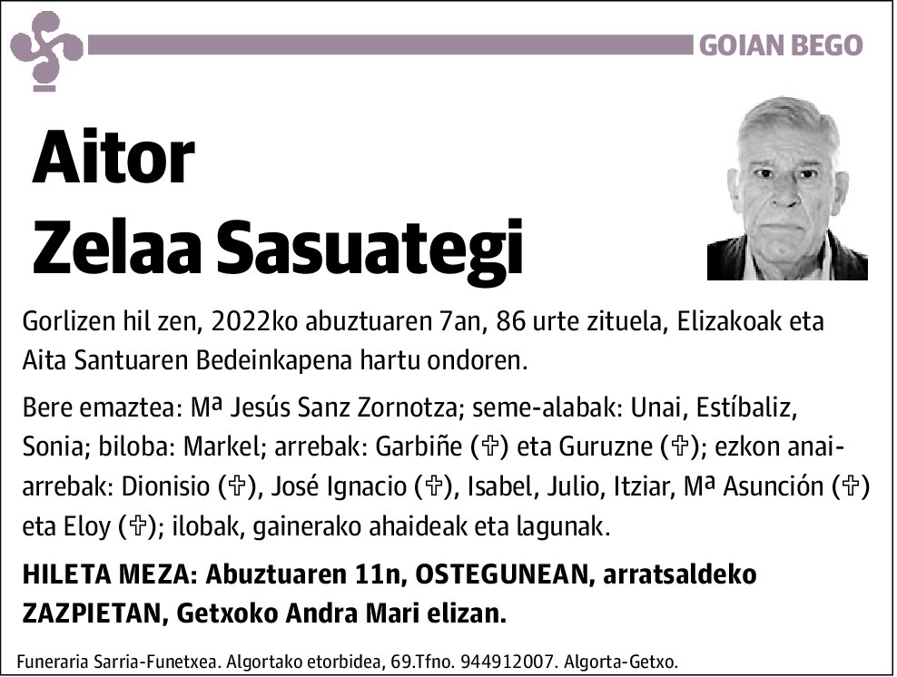 Aitor Zelaa Sasuategi
