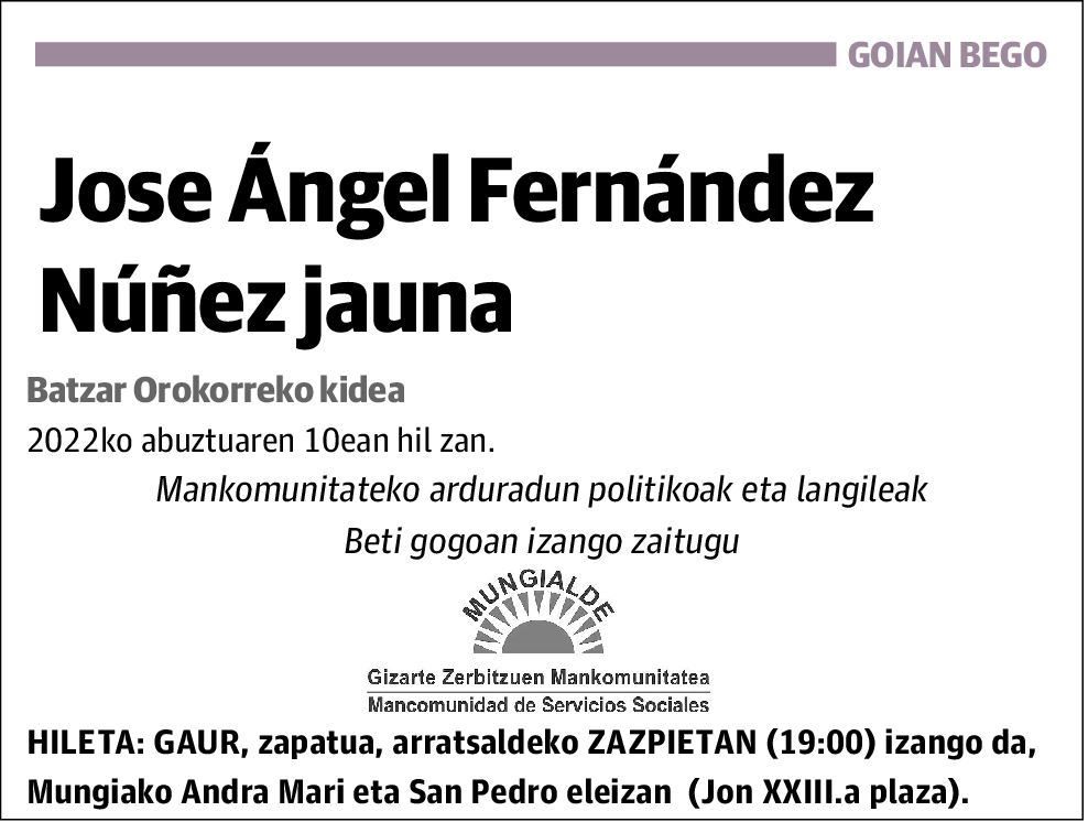 Jose Ángel Fernández Núñez