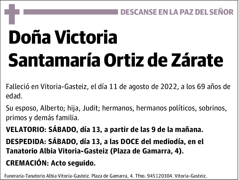 Victoria Santamaría Ortiz de Zárate