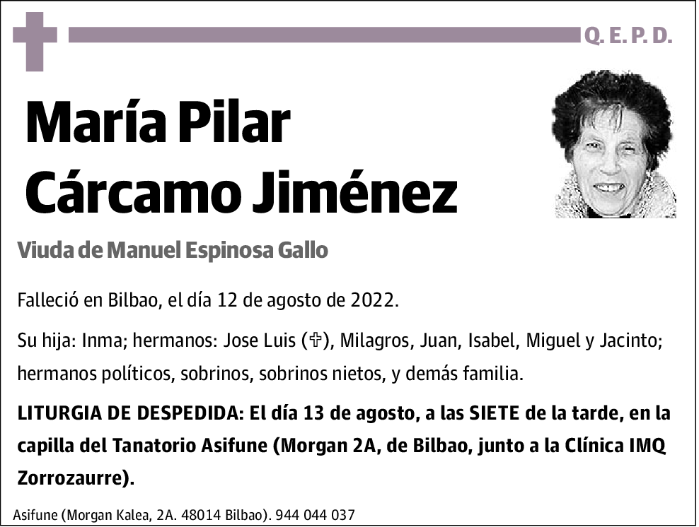 María Pilar Carcamo Jiménez