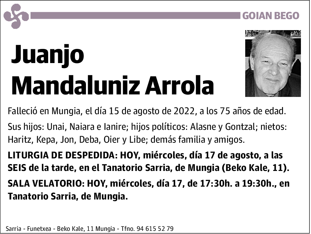Juanjo Mandaluniz Arrola
