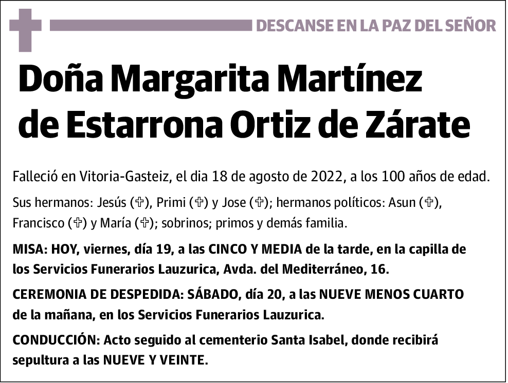 Margarita Martínez de Estarrona Ortiz de Zárate
