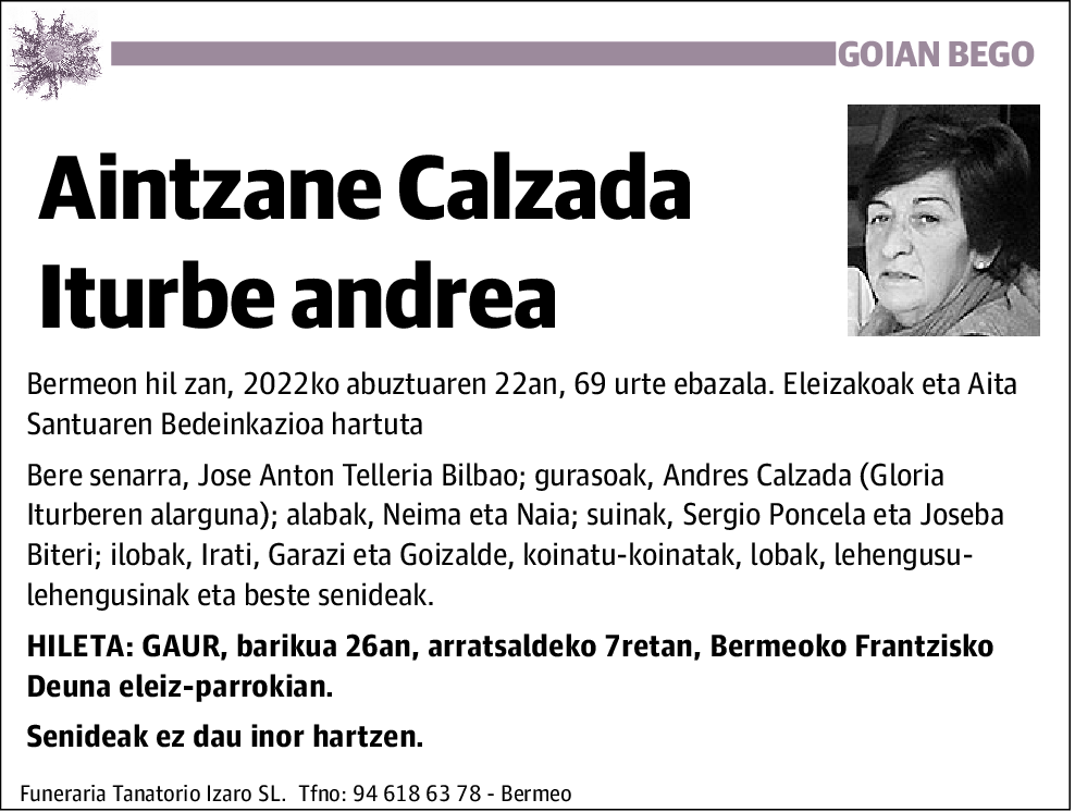 Aintzane Calzada Iturbe