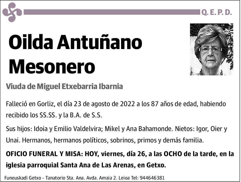 Oilda Antuñano Mesonero
